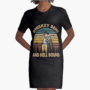 Hank Williams Jr T-ShirtVintage Whiskey Bent - Hank Williams Jr - Hell Bound  Graphic T-Shirt Dress