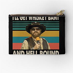 Hank Williams Jr T-ShirtHank Williams Jr - I'll Get Whiskey Bant And Hell Bound Zipper Pouch