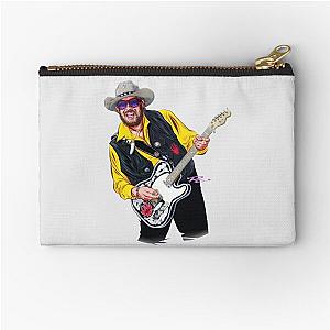 Hank Williams Jr. - An illustration by Paul Cemmick Zipper Pouch