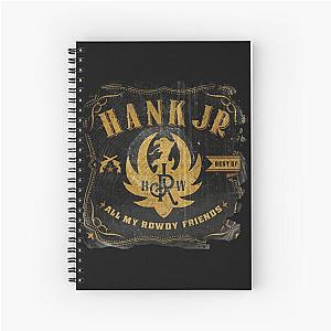 Man Hank Williams Jr Tee Classic Spiral Notebook