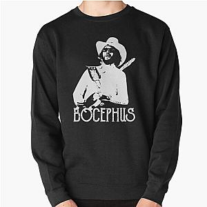 Bocephus - Hank Williams Jr - White Stencil Pullover Sweatshirt