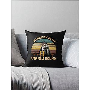 Hank Williams Jr T-ShirtVintage Whiskey Bent - Hank Williams Jr - Hell Bound  Throw Pillow