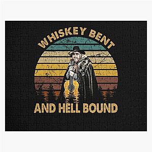 Hank Williams Jr T-ShirtVintage Whiskey Bent - Hank Williams Jr - Hell Bound  Jigsaw Puzzle
