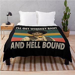 Hank Williams Jr T-ShirtHank Williams Jr - I'll Get Whiskey Bant And Hell Bound Throw Blanket