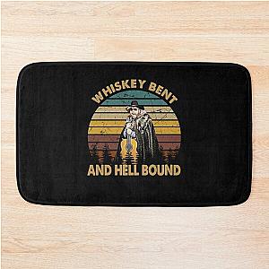 Hank Williams Jr T-ShirtVintage Whiskey Bent - Hank Williams Jr - Hell Bound  Bath Mat