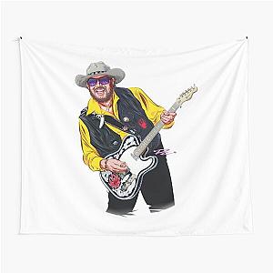 Hank Williams Jr. - An illustration by Paul Cemmick Tapestry