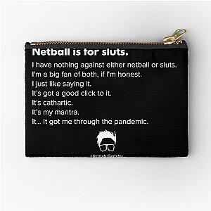 Hannah Gadsby netball zipper pouch