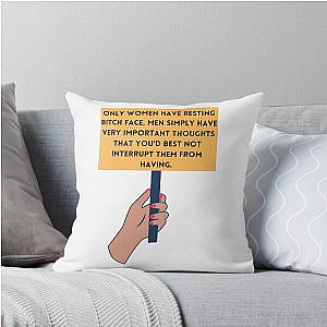 only women Hannah Gadsby throw pillow