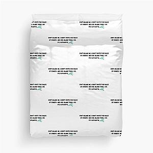 Blame men, Hannah Gadsby Duvet Cover