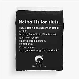 Hannah Gadsby netball quote cover