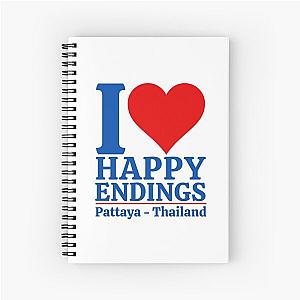 Happy Endings in Pattaya Thailand Spiral Notebook