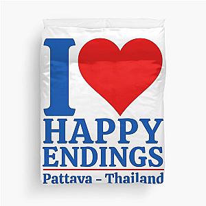 Happy Endings Pattaya Thailand Duvet Cover