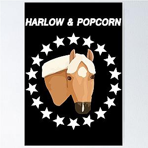 harlow and popcorn merch popcorn the pony Poster RB1212