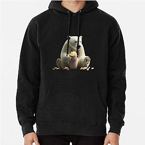 polar bear with popcorn Pullover Hoodie RB1212