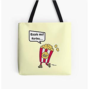 Harlow And Popcorn   Catch Me   Harlow... All Over Print Tote Bag RB1212