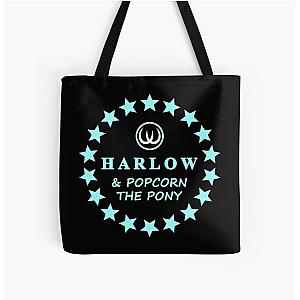 Harlow And Popcorn Merch Harlow Logo All Over Print Tote Bag RB1212