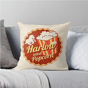 Harlow And Popcorn Throw Pillow RB1212