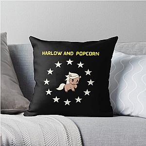 Harlow And Popcorn  Throw Pillow RB1212