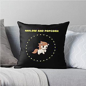 Harlow And Popcorn  Throw Pillow RB1212