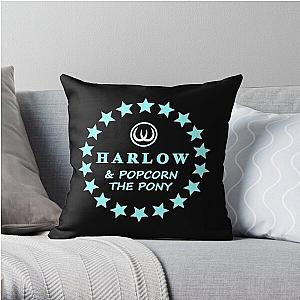 harlow and popcorn merch popcorn the pony Throw Pillow RB1212