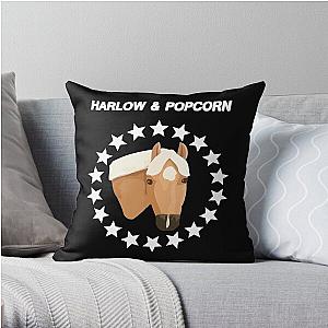 Harlow And Popcorn Merch Popcorn The Pony Throw Pillow RB1212