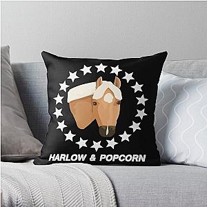 Harlow And Popcorn Merch Popcorn The Pony Throw Pillow RB1212