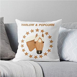 Harlow And Popcorn Merch Popcorn The Pony Throw Pillow RB1212