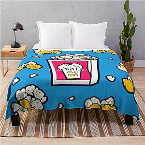 The Popcorn Bandit   Popcorn Frenzy Throw Blanket RB1212