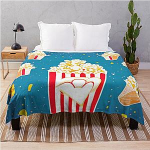 Popcorn Panic   Popcorn Power    Popcorn Frenzy Throw Blanket RB1212