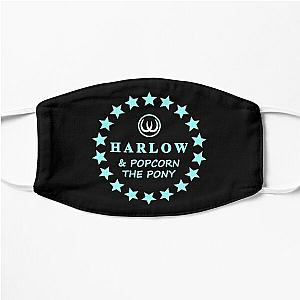 harlow and popcorn merch popcorn the pony Flat Mask RB1212