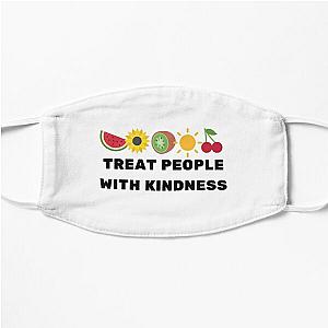 Harry Styles Face Masks - Harry Styles Treat people with kindness Flat Mask RB2103