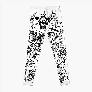 Harry Styles Leggings - harry styles all tattoos  Leggings RB2103