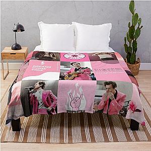Harry Styles Blanket - Pink Harry Collage Throw Blanket RB2103
