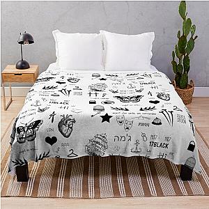 Harry Styles Blanket - harry styles - tattoos  Throw Blanket RB2103