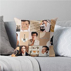Harry Styles Pillows - Collage Photo Harry Throw Pillow RB2103