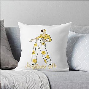 Harry Styles Pillows - Sunflower Harry Throw Pillow RB2103
