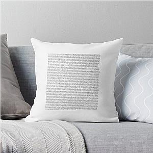 Harry Styles Pillows - All lyrics in the fine line album by Harry Styles Throw Pillow RB2103