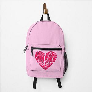 Harry Styles Backpacks - Harry Styles Sunflower lyrics heart | Kiss in the kitchen like it's a dance floor Backpack RB2103