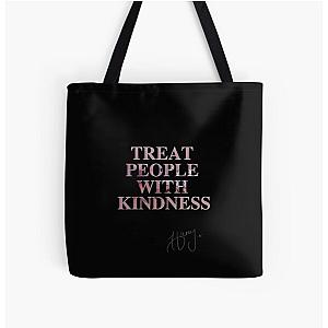 Harry Styles Bags - Harry Styles Treat People With Kidness All Over Print Tote Bag RB2103
