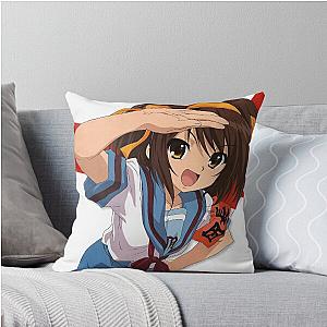 The Melancholy of Haruhi Suzumiya Throw Pillow