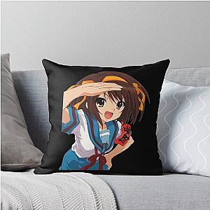 Astute Koizumi Yuki Anime Haruhi Suzumiya Retro Throw Pillow