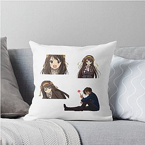 Disappearance of Haruhi Suzumiya Throw Pillow