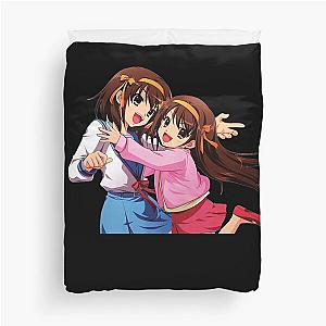 Astute Koizumi Yuki Anime Haruhi Suzumiya and Mikuru Asahina Cute Fan Duvet Cover
