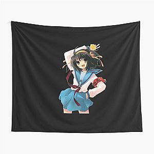 The Melancholy of Haruhi Suzumiya Anime Artwork Tapestry