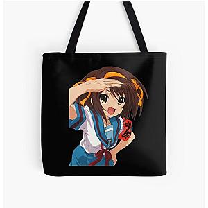 Astute Koizumi Yuki Haruhi Suzumiya Retro All Over Print Tote Bag