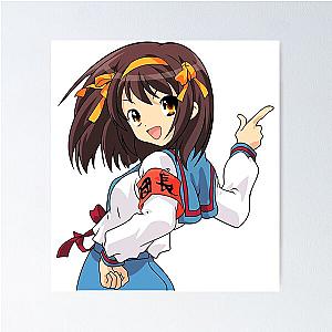 Astute Yuki Anime Haruhi Suzumiya Vintage Poster