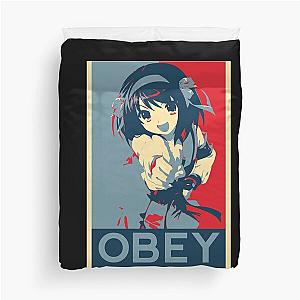 Astute Koizumi Yuki Anime Haruhi Suzumiya Obey Retro Duvet Cover