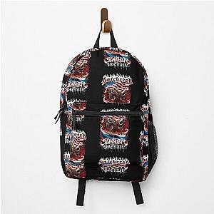 Slaughter To Prevail Hatebreed Worldwide Brutality American Flag Backpack