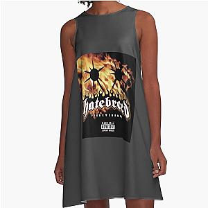 HATEBREED BAND LOGO MIREL 1 A-Line Dress