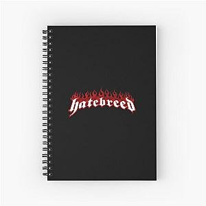 hatebreed logo Red flame Spiral Notebook